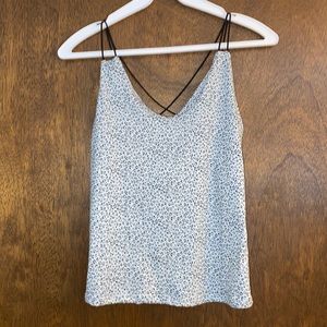NWT cropped cross back tank top